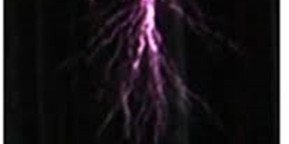 Electrical discharge created in the laboratory